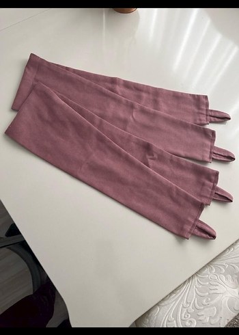 Pembe Modern Düz fon Perde - Görsel 3