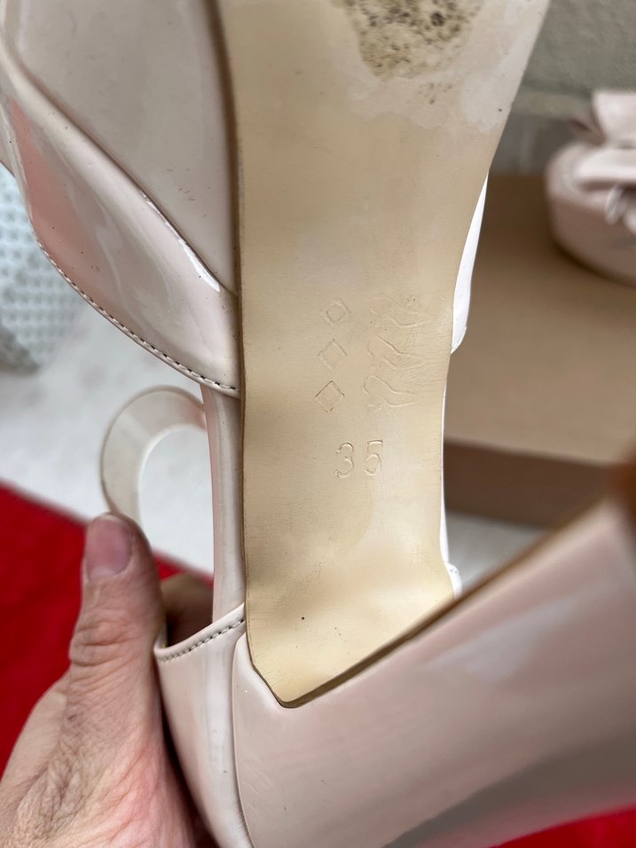 Pembe Platform Topuklu Fiyonklu Kadın Ayakkabı - Görsel 4