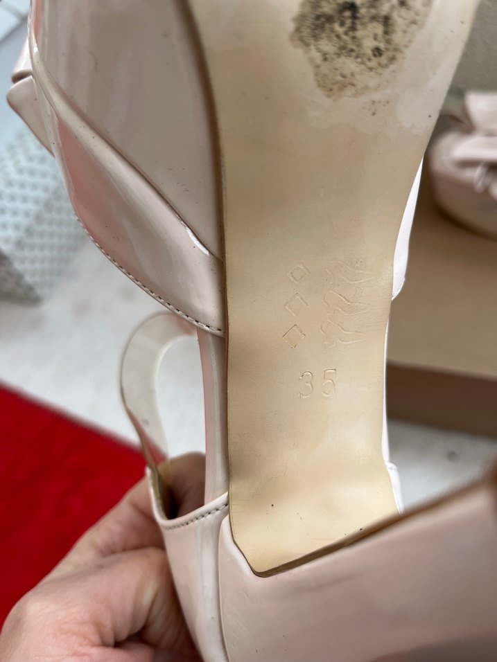 Pembe Platform Topuklu Fiyonklu Kadın Ayakkabı - Görsel 5