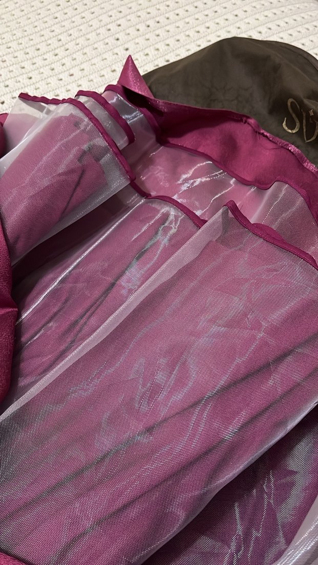 Bordo Uzun Kollu Drapeli Kadın Elbise - Görsel 5