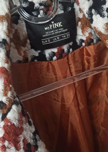 Düğmeli Kahverengi Midi Kadın Kaban - Görsel 3