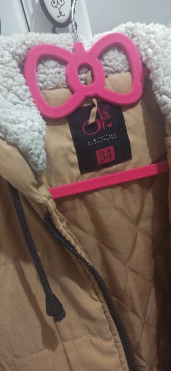 Kahverengi Kapüşonlu Kadın Kışlık Mont - Görsel 3