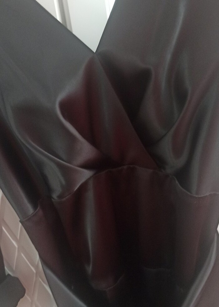 Saten abiye elbise - Görsel 3