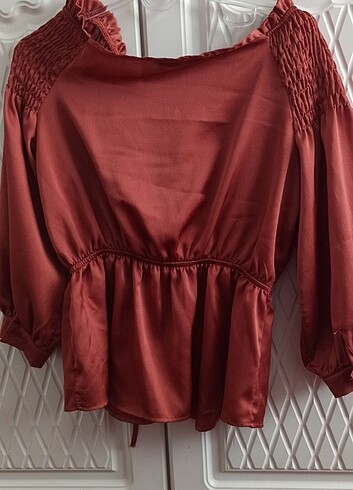 Saten bluz - Görsel 4