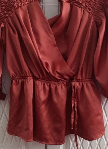 Saten bluz - Görsel 2