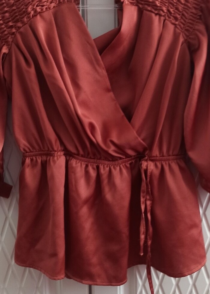 Saten bluz - Görsel 2