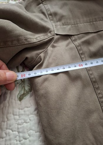 Kürklü Kapüşonlu Haki Kadın  mont - Görsel 4