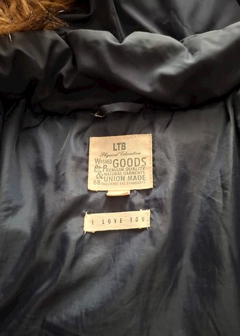 Lacivert Kadın Kışlık Kürklü Mont - Görsel 2