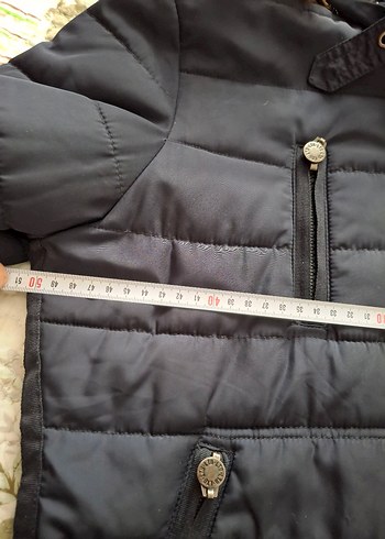 Lacivert Kadın Kışlık Kürklü Mont - Görsel 3