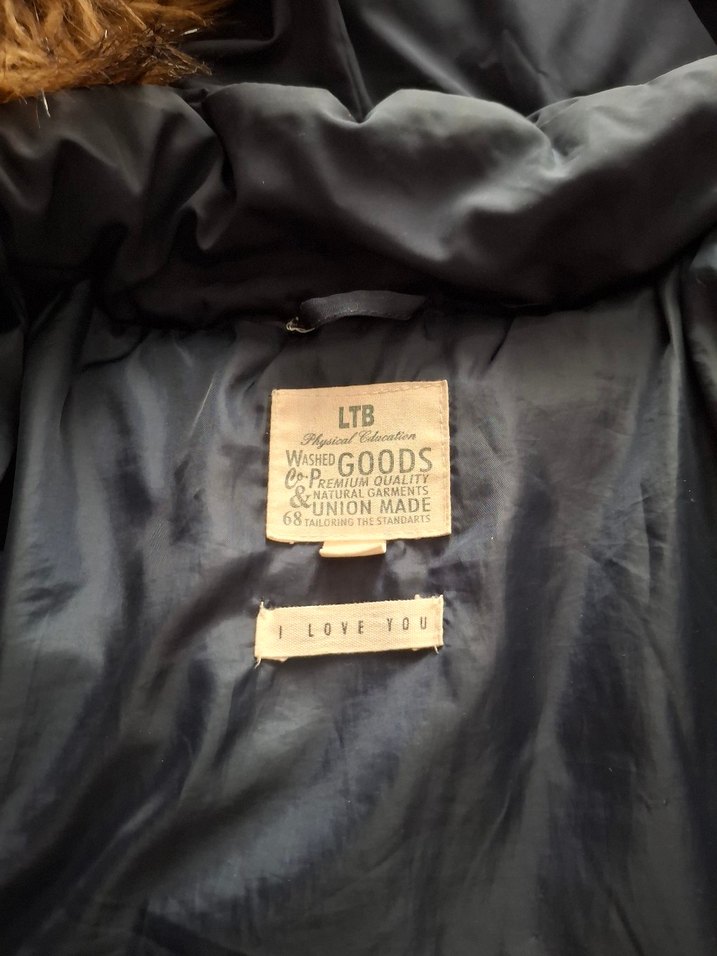 Lacivert Kadın Kışlık Kürklü Mont - Görsel 2