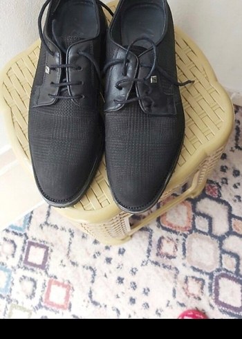 Siyah Bağcıklı Erkek çoçuk Klasik Ayakkabı - Görsel 2