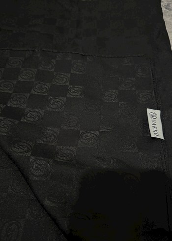 Vakko Siyah Monogram Jakar Şal