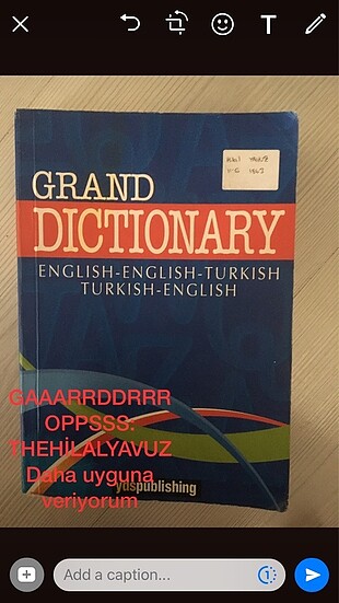 Yds publishing grand dictionary ingilizce sözlük