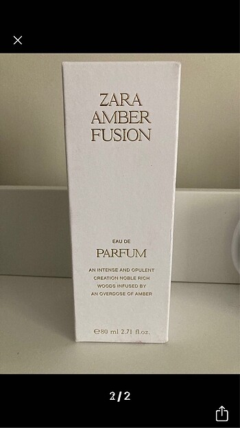 Zara Zara Amber Fusion Eau de Parfum 80 ml