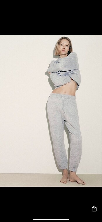 Zara 38 Medium beden Gri Eşofman altı