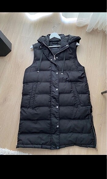 Zara Zara 38 Medium Beden Uzun Şişme Yelek