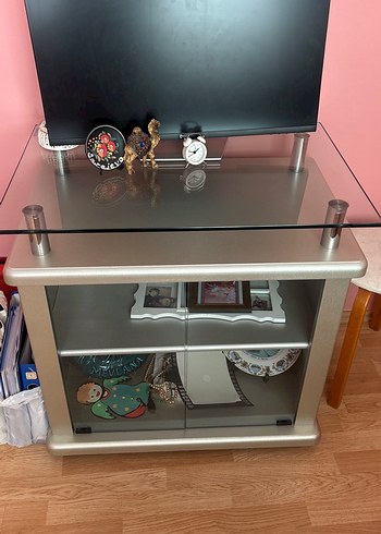 Gri televizyon sehpası - Görsel 4