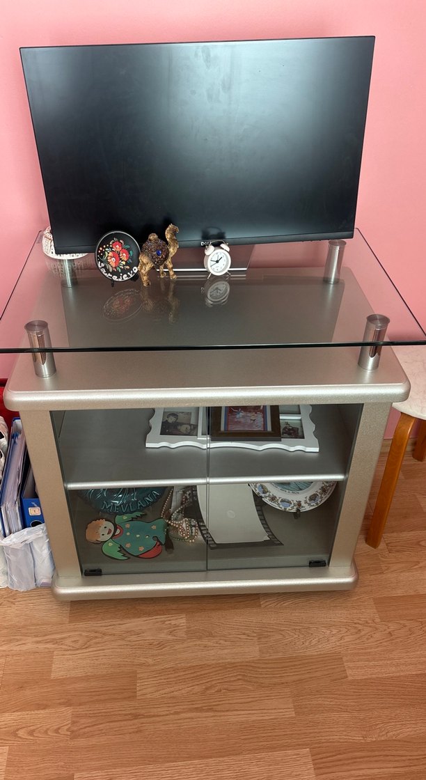 Gri televizyon sehpası - Görsel 4