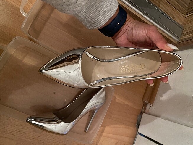 35 Beden Gümüş stiletto