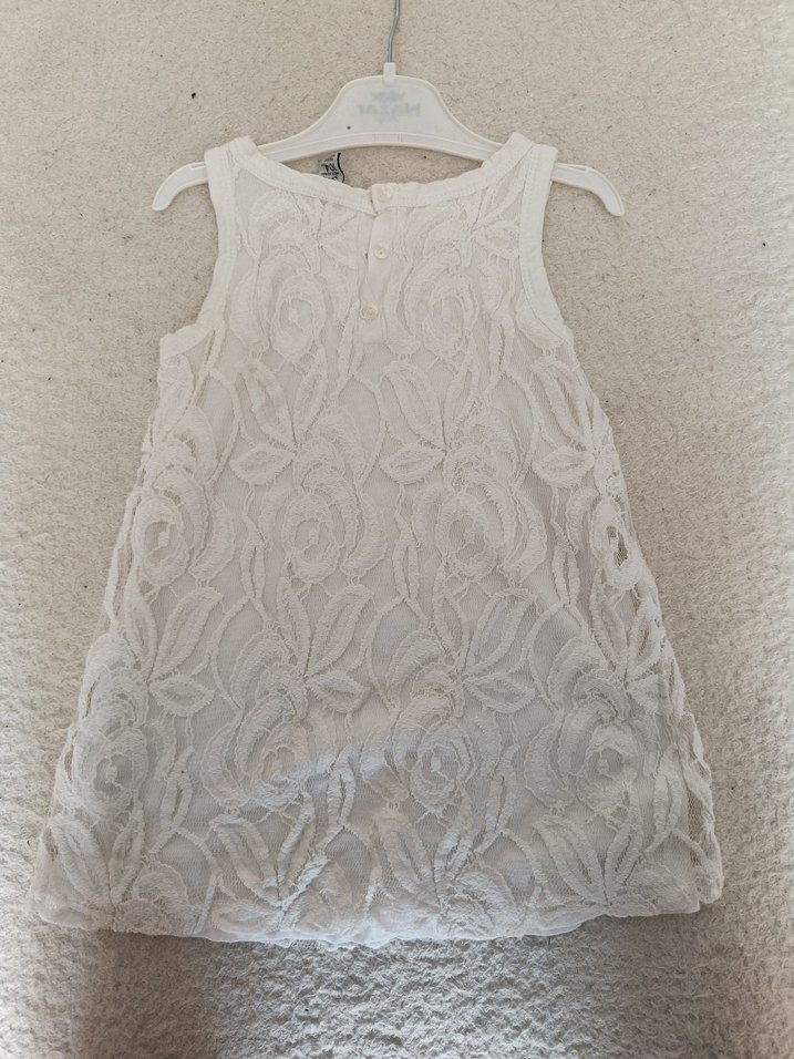 Beyaz Bohem A Kesim Dantel Gelinlik - Görsel 2