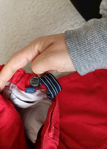 Erkek Çocuk Kırmızı Dar Kesim Pantolon - Görsel 3