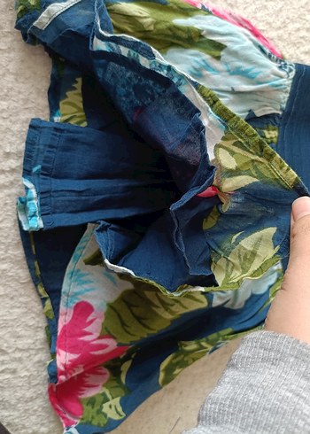 Renkli Pilili Bohem Mini Etek - Görsel 2