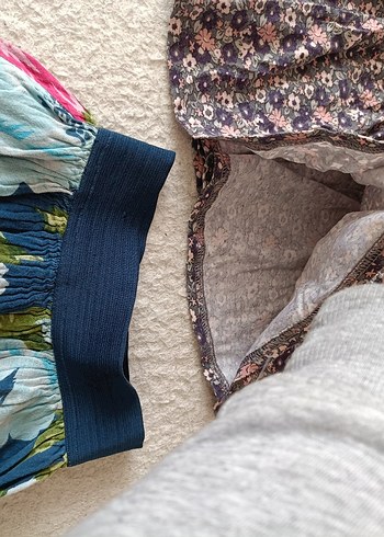 Renkli Pilili Bohem Mini Etek - Görsel 3