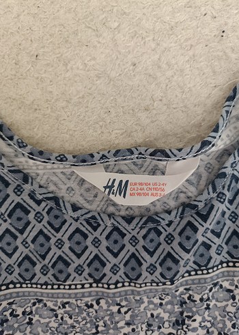 Kız Çocuk Bohem Desenli Kolsuz Elbise - Görsel 2