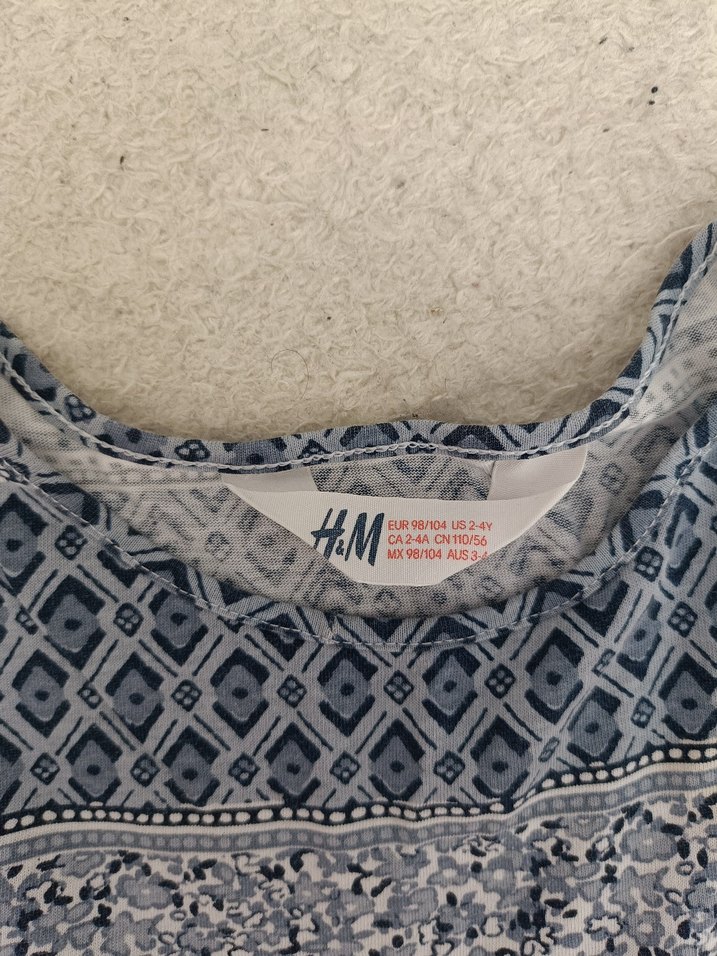 Kız Çocuk Bohem Desenli Kolsuz Elbise - Görsel 2