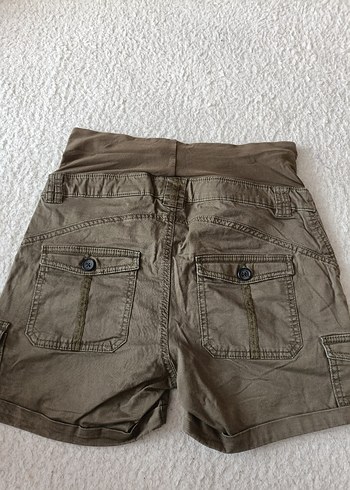 Düğmeli Hamile Mini Şort - Görsel 3