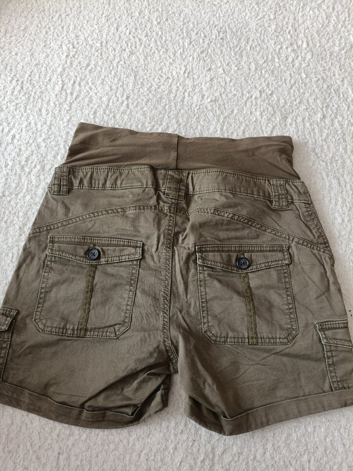 Düğmeli Hamile Mini Şort - Görsel 3