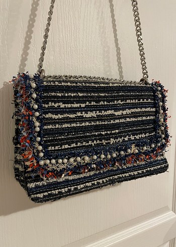 Zara Boncuk İşlemeli Çok Renkli Bohem Kadın Çanta