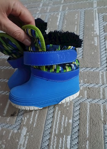 Erkek Çocuk Mavi Kauçuk Bağcıksız Bot - Görsel 7