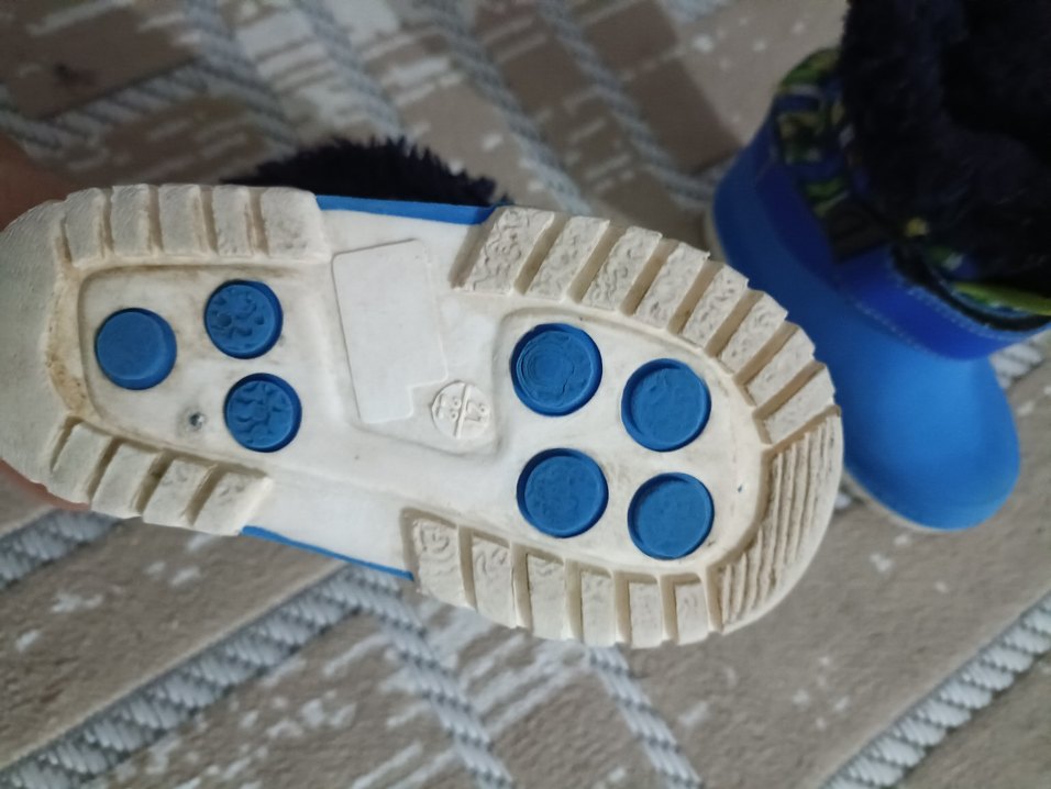 Erkek Çocuk Mavi Kauçuk Bağcıksız Bot - Görsel 3