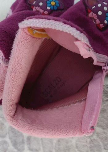 Kız Çocuk Mor Nakışlı panduf - Görsel 4