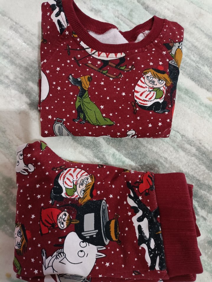 Çocuk Kırmızı Baskılı Eşofman Takımı - Görsel 4