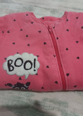 Fermuarlı Pembe Bebek Kız Tulum - Görsel 4