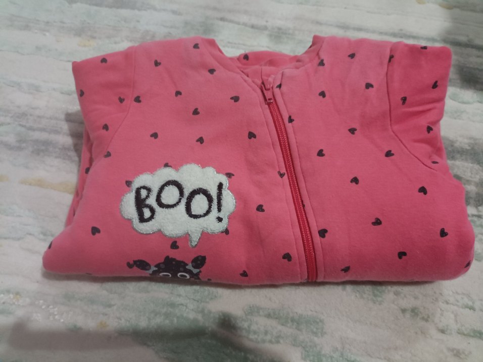 Fermuarlı Pembe Bebek Kız Tulum - Görsel 4