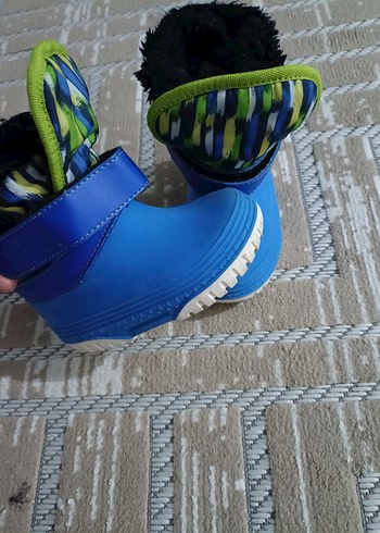 Erkek Çocuk Mavi Bağcıklı Kauçuk Bot - Görsel 6