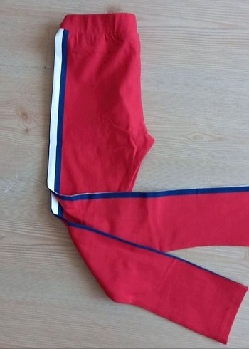 8 Yaş Beden kırmızı Renk WONDER KİDS KIZ ÇOCUK SPORCU TAYT