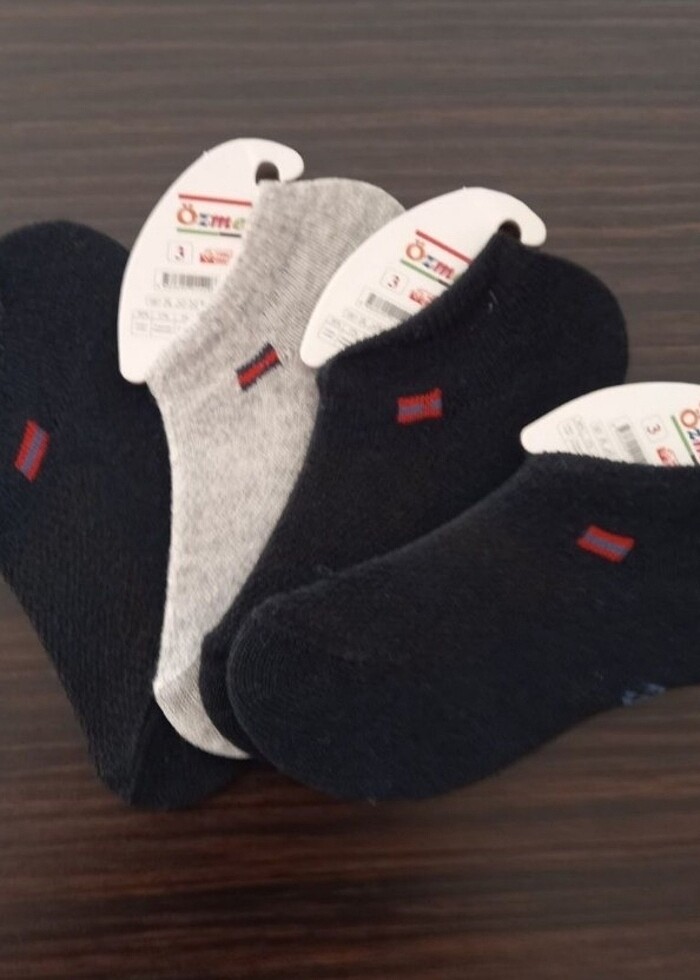 3 YAŞ 4LÜ PAKET ÖZMEN MARKA ÇORAP  - Görsel 2