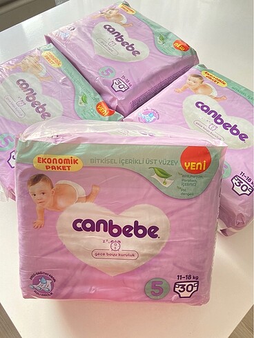 Canbebe bebek bezi 5 numara