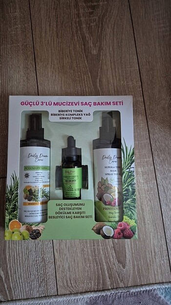 Daily Dream Care Rosemary Miracle Biberiye Bakımı 3'lü Set (Toni