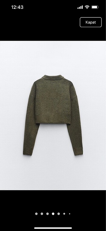 Zara Zara M/38 Örgü Crop Hırka
