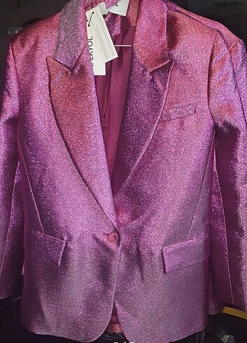 İpekyol fuşya blazer ceket
