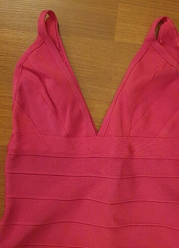 s Beden Herve Leger pembe bandaj elbise