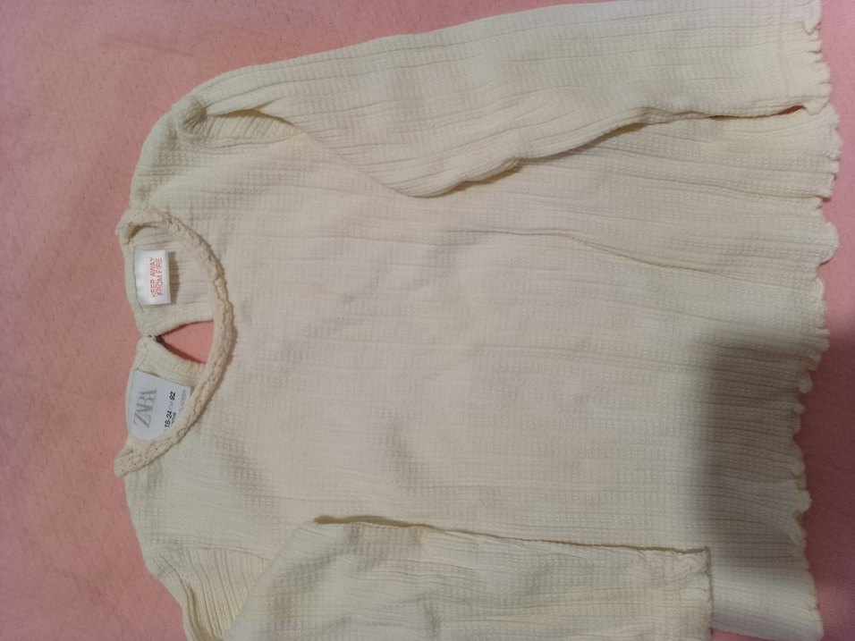 Beyaz Nakışlı Kız Bebek  Body - Görsel 2