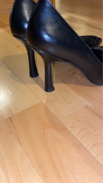 36 Beden siyah Renk Elle Deri Stiletto
