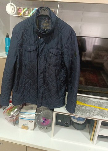 xl Beden gri Renk xxDüğmeli ve fermuarlı Erkek Gri Midi Ceket