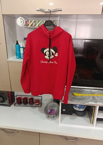 Defacto xxKapüşonlu Kırmızı Kadın Sweatshirt